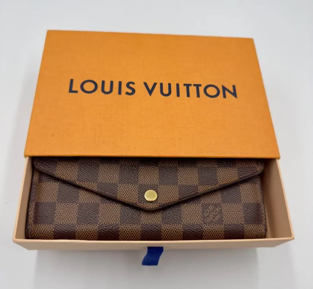 Louis Vuitton Damier Portefeuille Sarah Rose Ballerina Long Wallet Classic